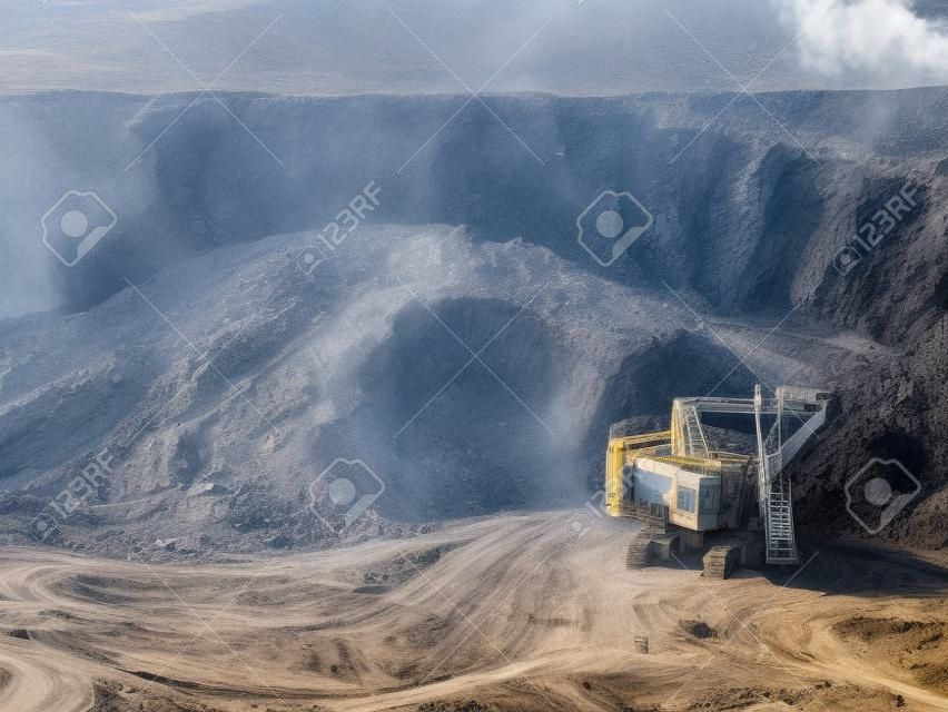 opencast mining quarry.