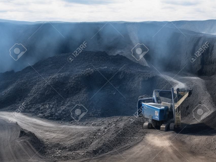 opencast mining quarry.