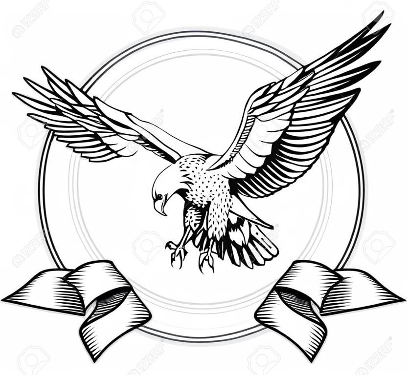 Extienda el ala bandera del águila