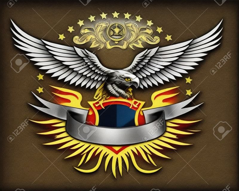 Fury spread winged eagle insignia 