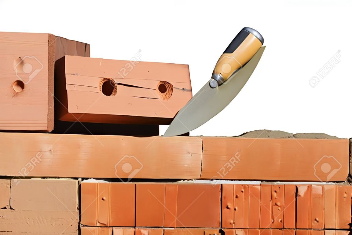 Tool for laying and bricks for construction 