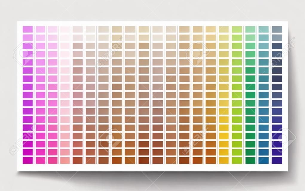 Color palette. Color shade chart. Vector illustration