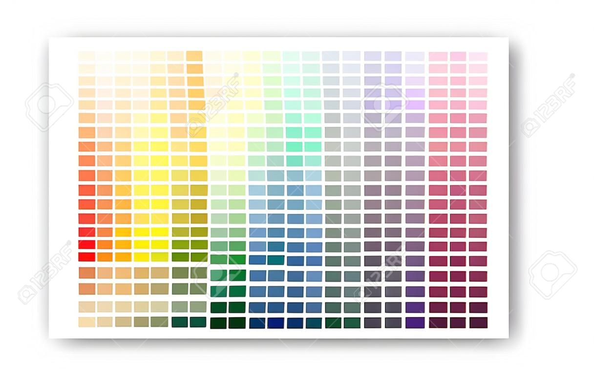 Color palette. Color shade chart. Vector illustration