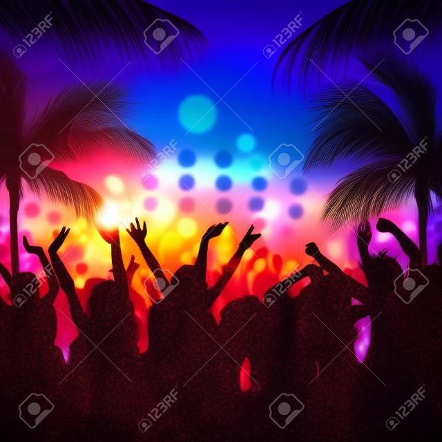 beach party music background for active night events