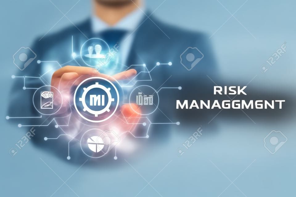 Risikomanagement Strategie Analyse Finanzen Investment Internet Business Concept