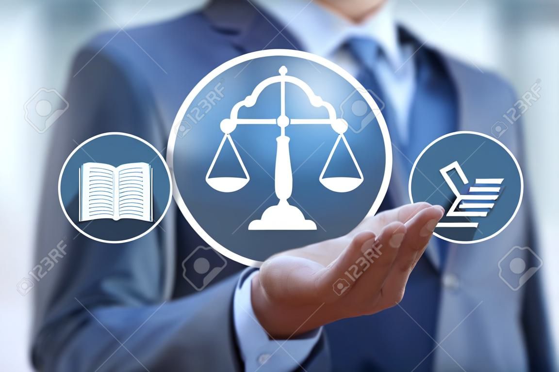 Arbeitsrecht Anwalt Legal Business Internet Technologie-Konzept