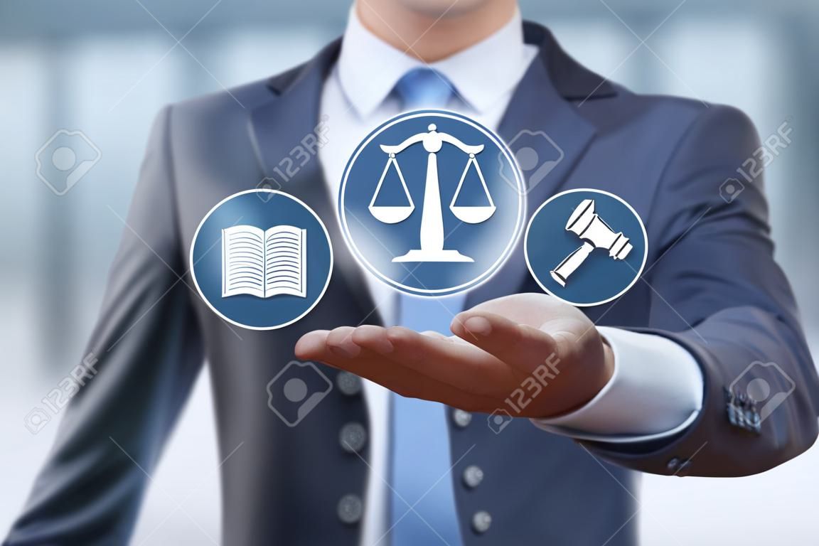 Arbeitsrecht Anwalt Legal Business Internet Technologie-Konzept