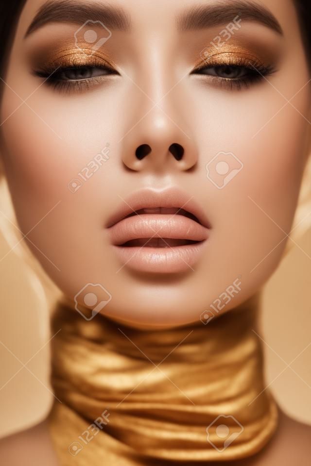 close-up portrait of beautiful woman