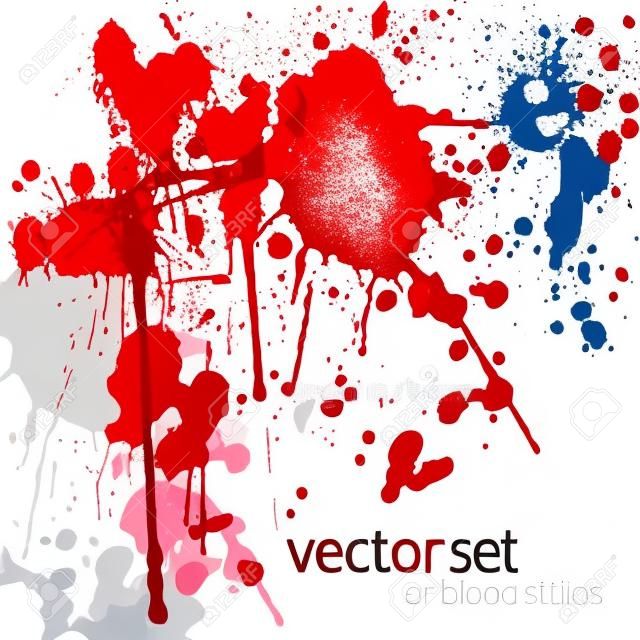 Blood stains, vector illustration