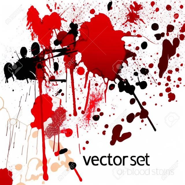 Blood stains, vector illustration