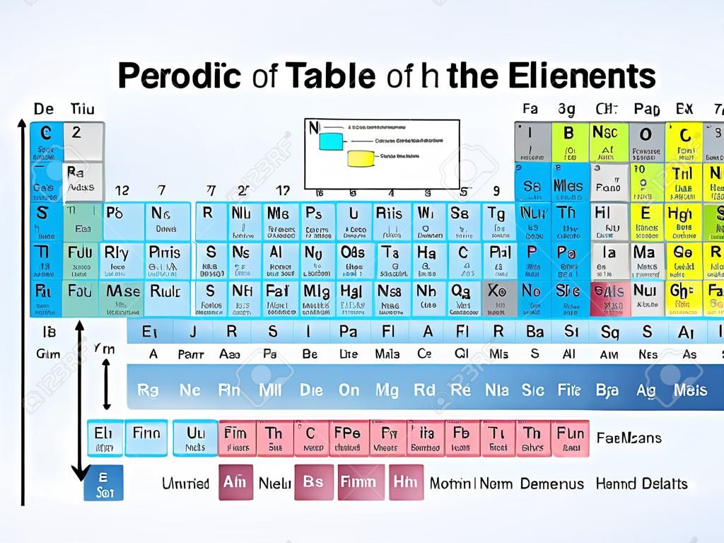 Periodic Table of The Elements illustrated