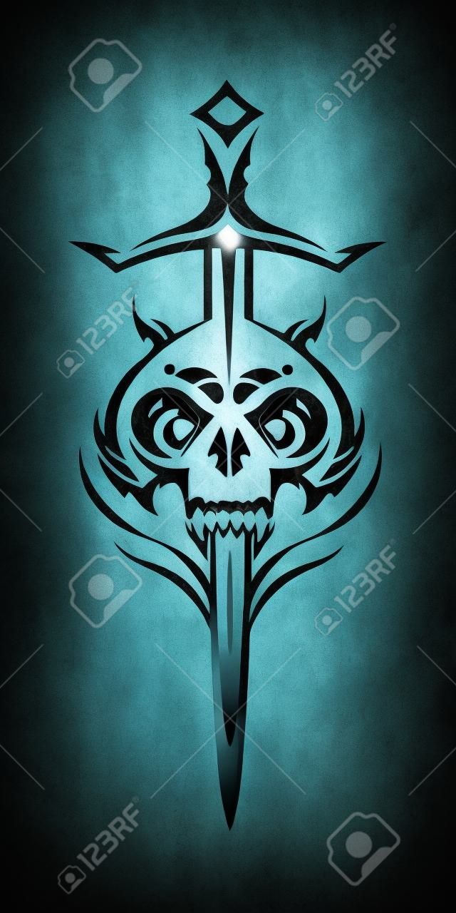 skull and sword