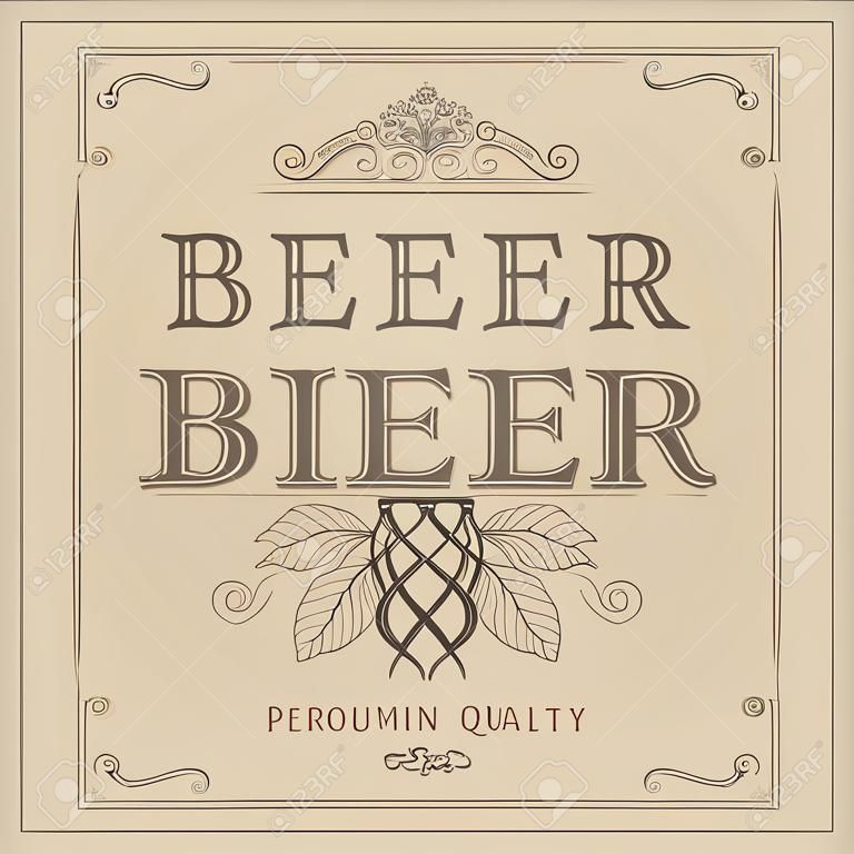Projekt etykiety piwa