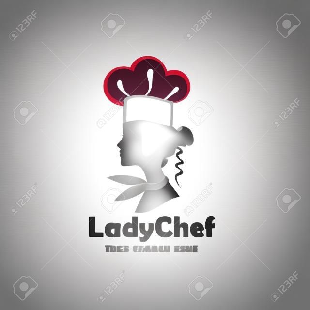 chef woman design isolated on white background