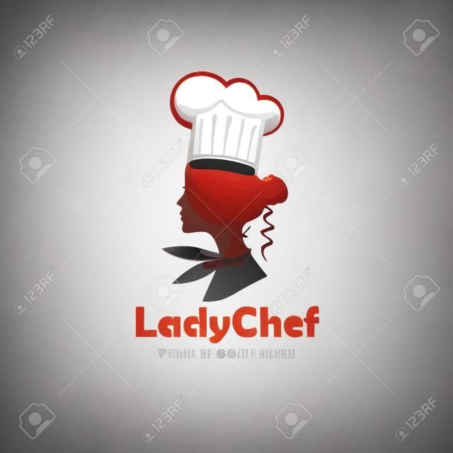 chef donna design isolato su sfondo bianco