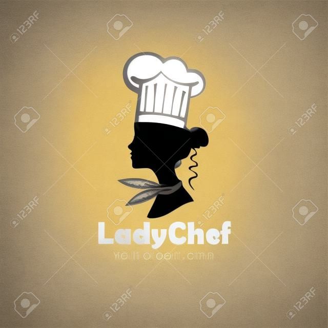 chef donna design isolato su sfondo bianco