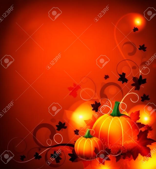 Arrière-plan avec Pumpkins