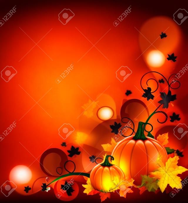 Arrière-plan avec Pumpkins
