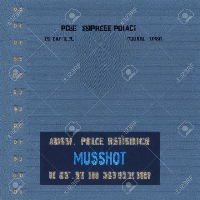 Police mugshot Fügen Sie ein Foto