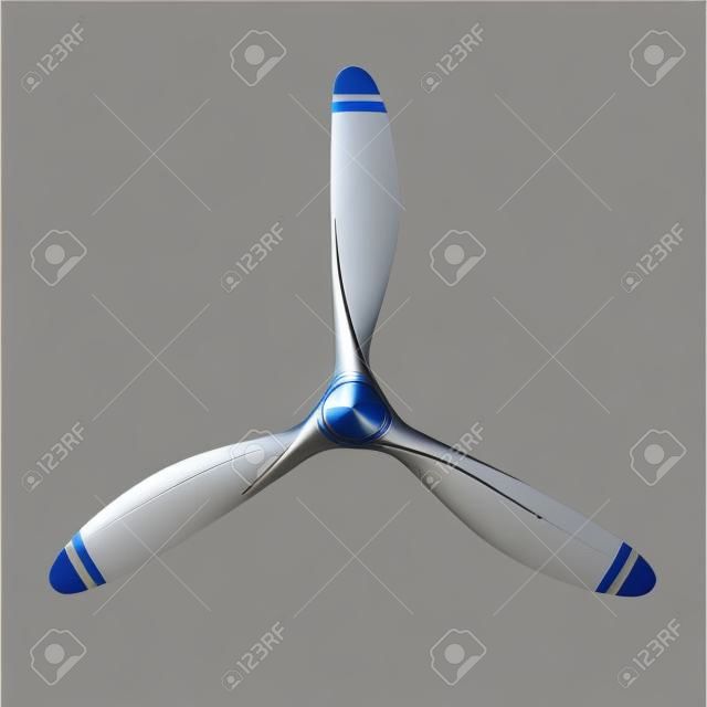 Airplane propeller with 3 blades