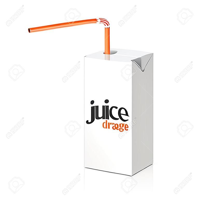 果汁或牛奶盒吸管模板