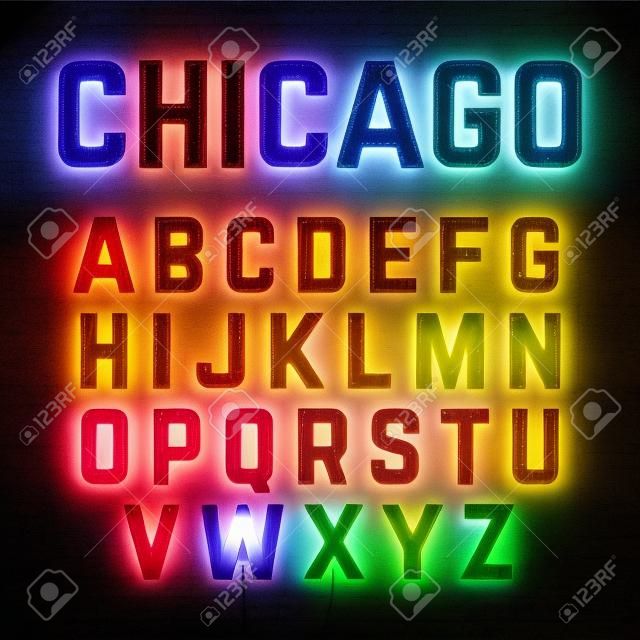 Broadway verlichting stijl gloeilamp alfabet