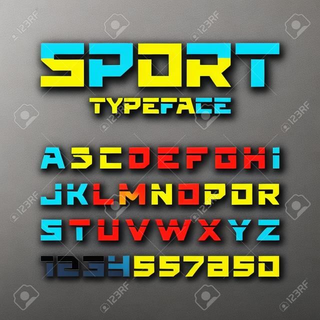 Sport style typeface. Ideal for headlines, titles or posters.