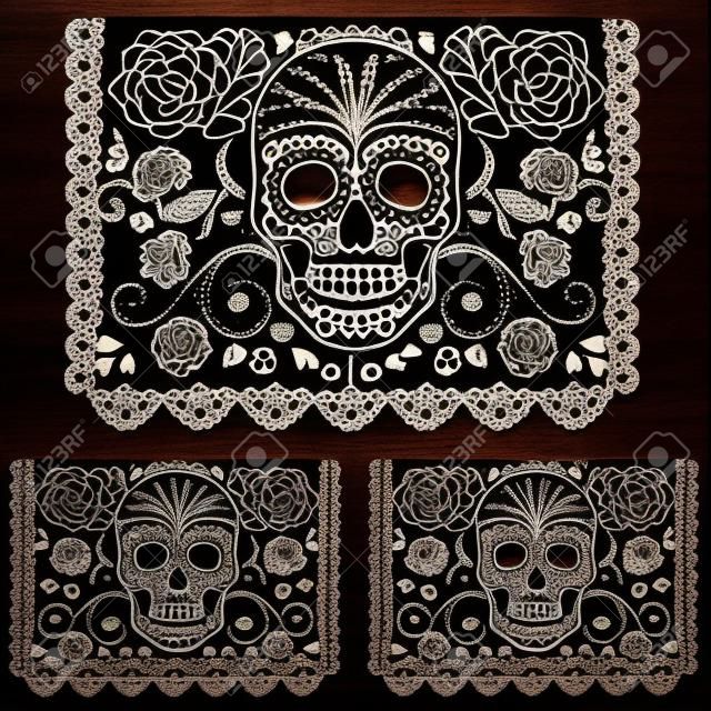 Day of the dead decoration. Papel Picado 