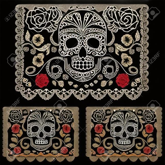 Day of the dead decoration. Papel Picado 