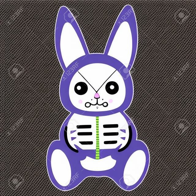 Goth Bunny Shirt Cute Creepy Emo Clothes Kawaii Bunny Sticker for