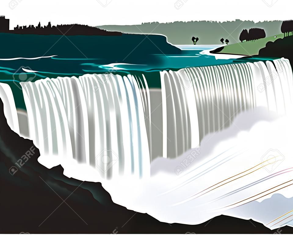 Niagara Falls Illustration