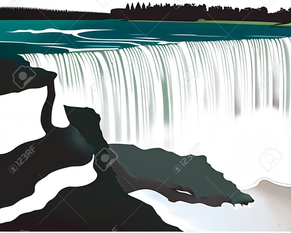 Niagara Falls Illustration