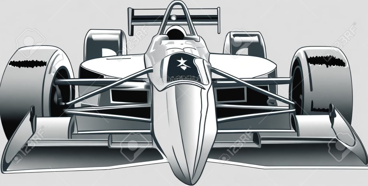 Illustration vectorielle de voiture de course indy