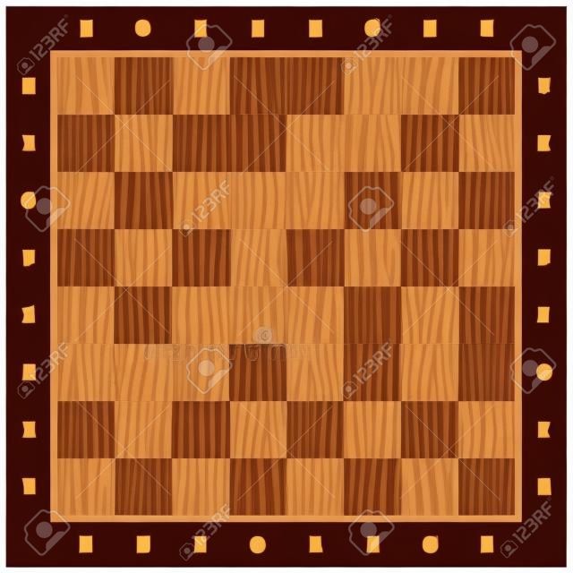 Chessboard background. Empty chess board. Board for chess playing. Vector illustration.