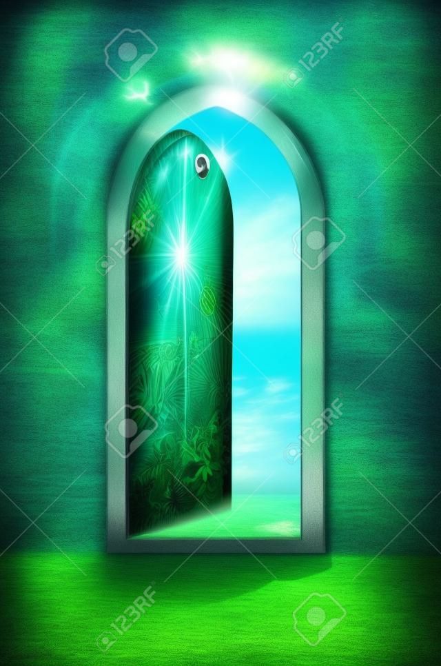Door to new world Die Tür zum Paradies