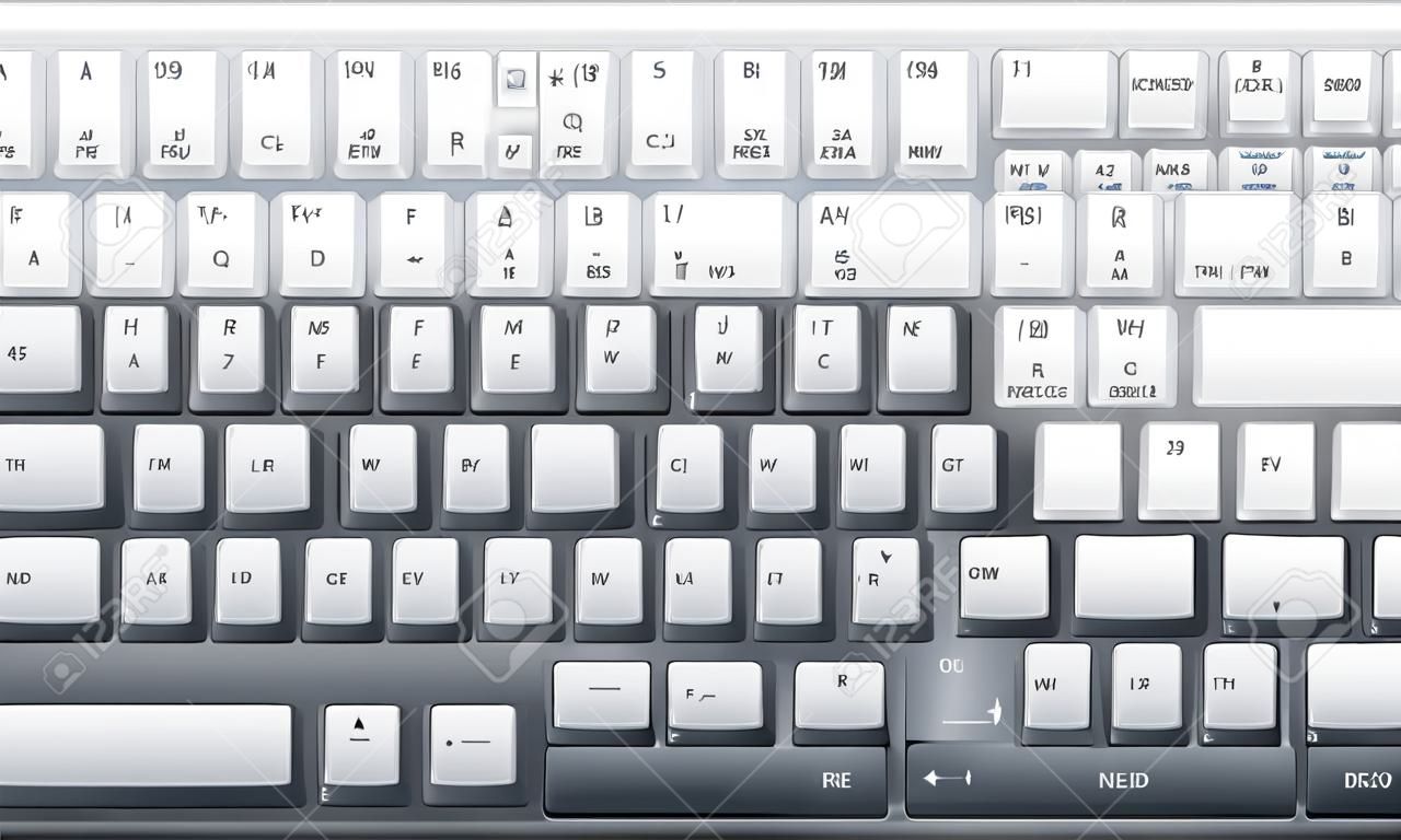 computer keyboard with option of black or white