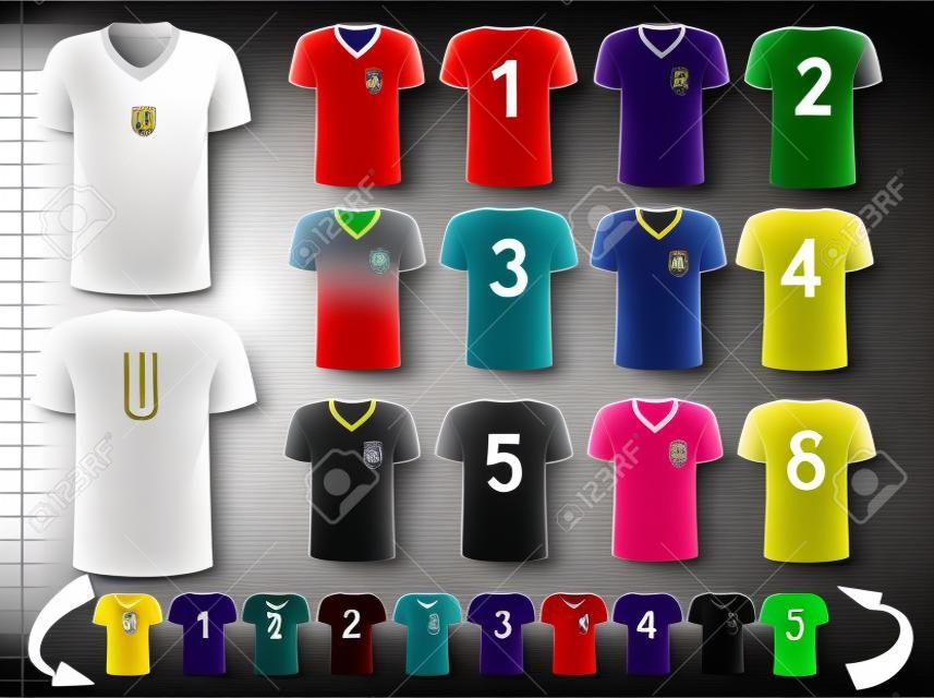 Colección premium de camisetas de fútbol