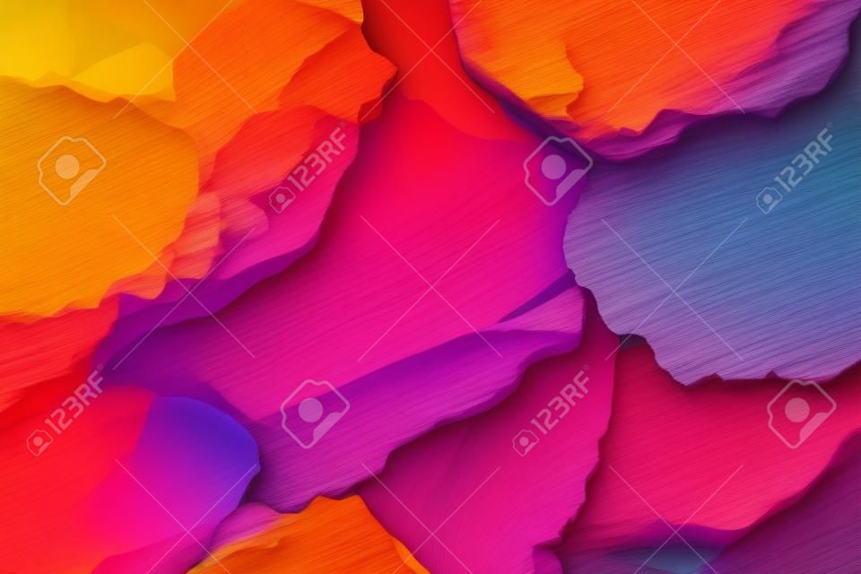 close-up of vibrant color palette with a mix of warm and cool colors, created with generative ai