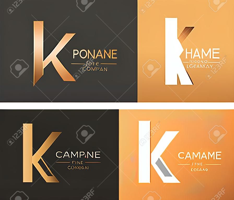 Letter K logo or monogram. blank for business card. For your business.