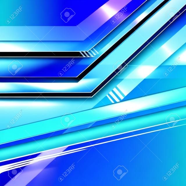 lignes diagonales vecteur bleu abstrait