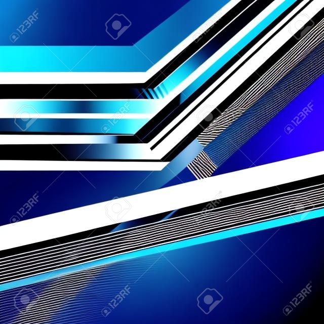 lignes diagonales vecteur bleu abstrait