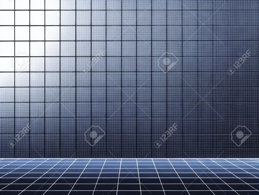 Perspective grid background 3D rendering