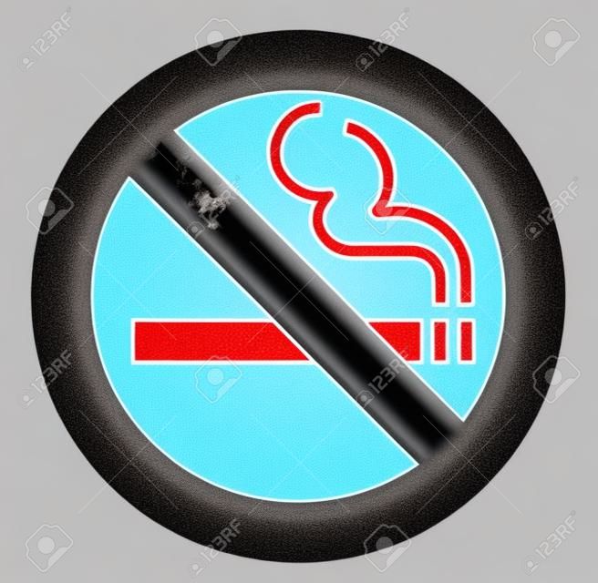 aucun signe de fumer - illustration vectorielle