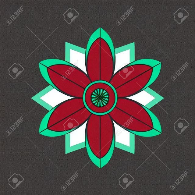 Stella di Natale icona. relativo al simbolo dei fiori. stile piatto. design semplice modificabile. illustrazione semplice