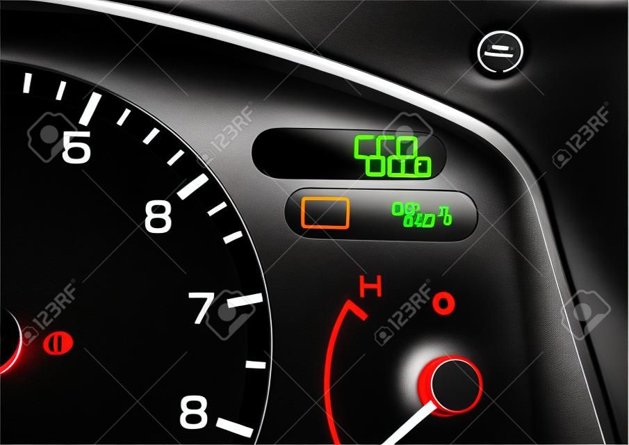 汽車儀表板警示燈顯示符號檢查發動機，油壓，電池充電