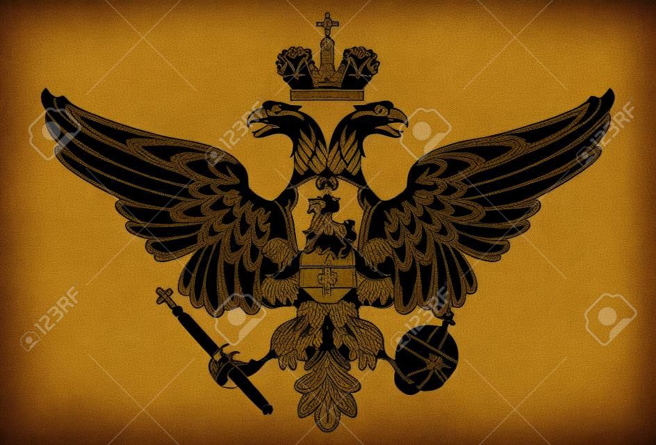 silhouet van wapen van Russia Russian imperium