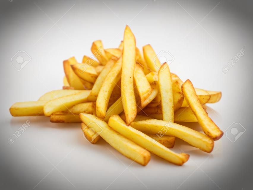 Potatoes fries  isolated on white