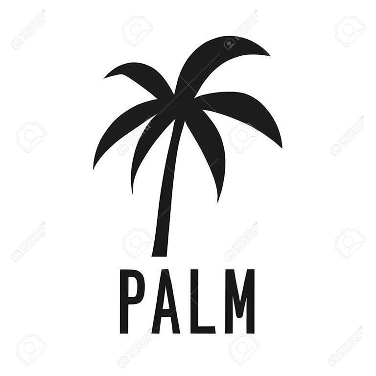 Ícone da palmeira. Ilustração simples do ícone do vetor da palmeira para a web