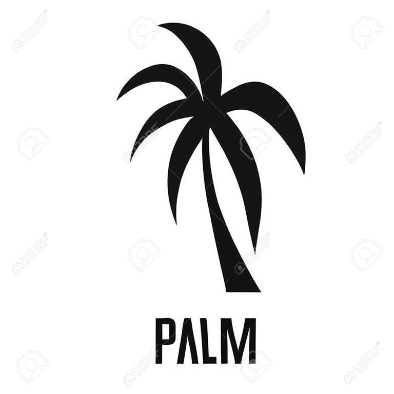 Ícone da palmeira. Ilustração simples do ícone do vetor da palmeira para a web