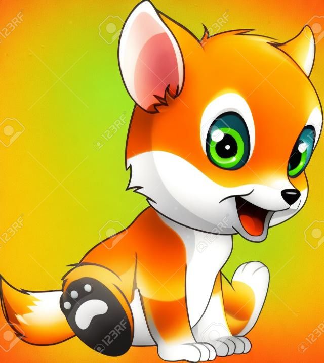 Little funny fox